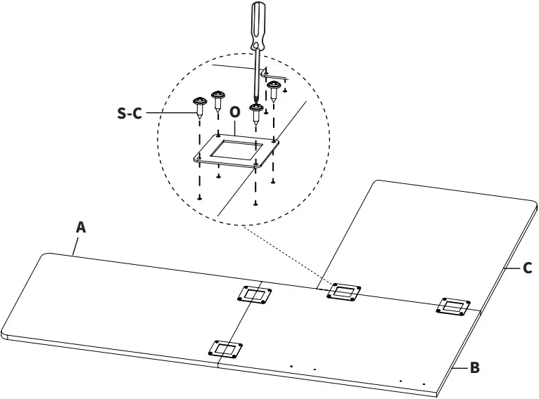 V I V O DESK-E3CT Series - Assembly Options A-2