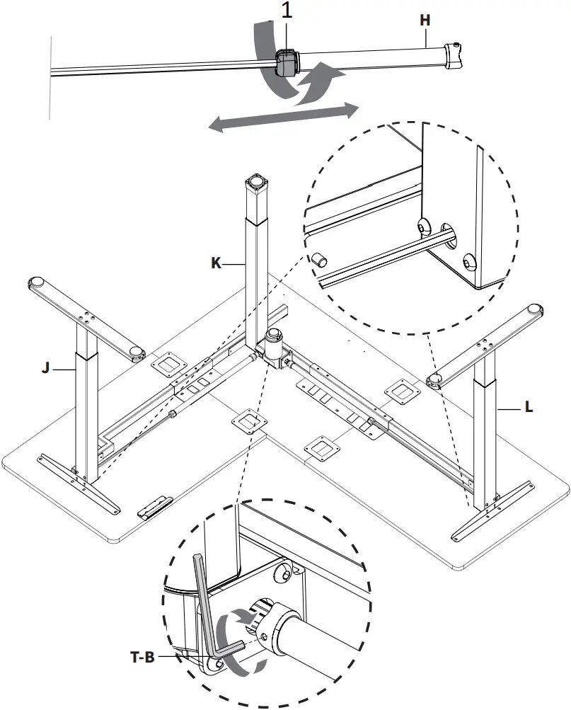 V I V O DESK-E3CT Series - Assembly Options A-5