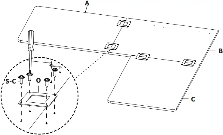 V I V O DESK-E3CT Series - Assembly Options B-2