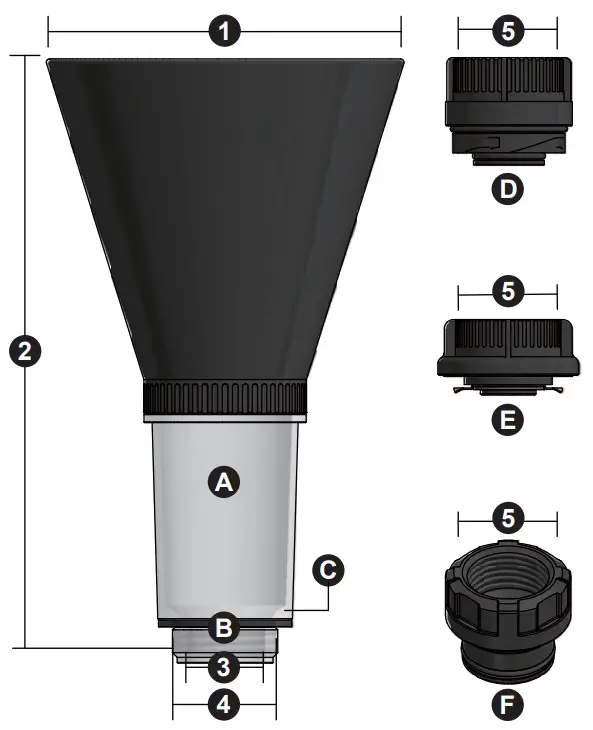 MXBON ET1291 EXP Oil Funnel For Vag Group - SPECIFICATIONS