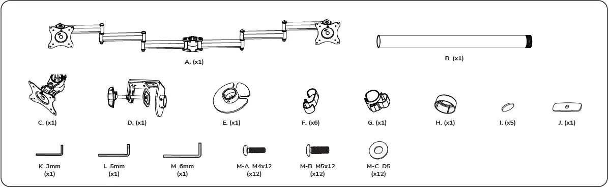Neomounts-NM-D135D3-Monitor-Desk-Mount-fig-3