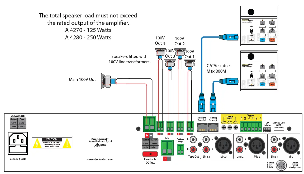 REDBACK-A-4270-Paging-PA-Amplifier-fig-8