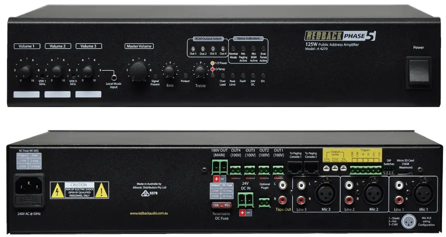 REDBACK-A-4270-Paging-PA-Amplifier-product-img