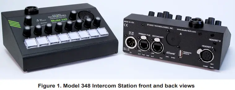 STUDIO TECHNOLOGIES 348 Intercom Station - Fig1