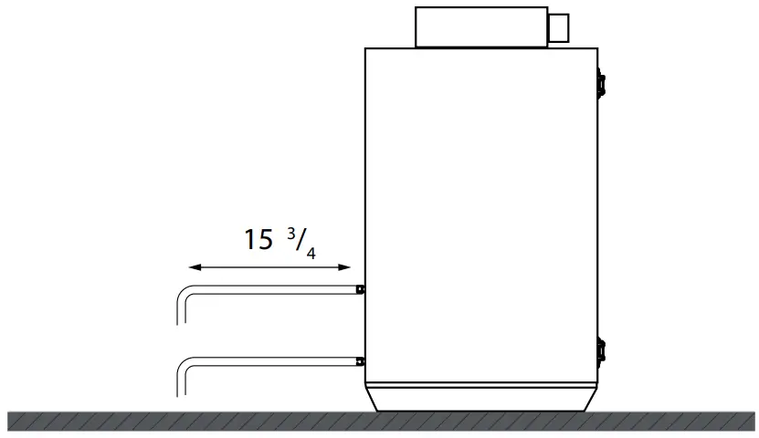 VENTS US Airvents RV Air Handling Unit - connecting spigots for the water heater