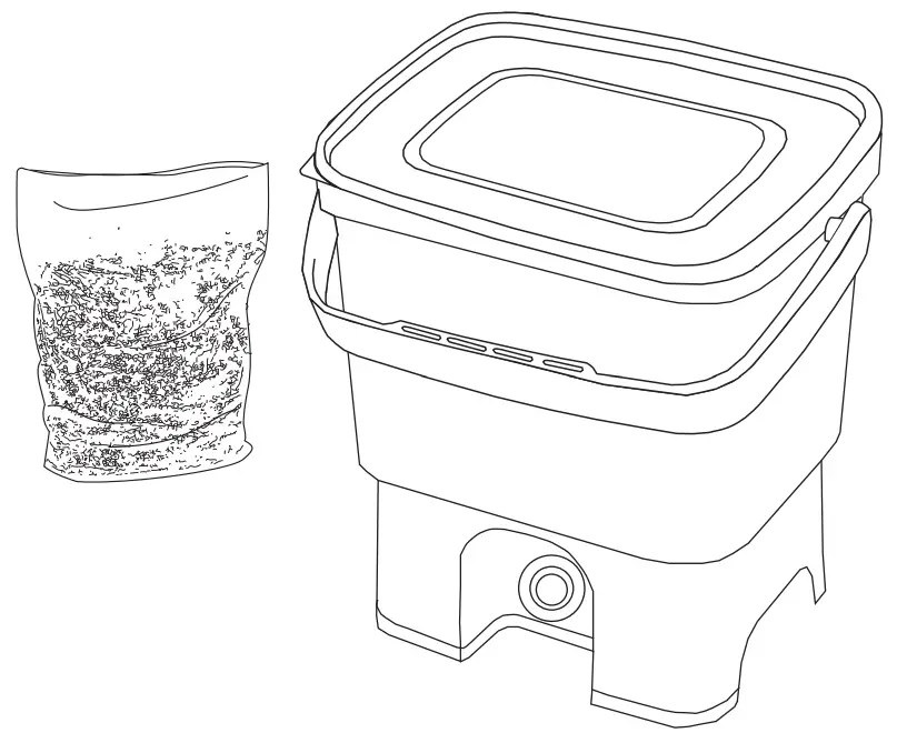 HOZELOCK Pure 85143 Bokashi Composter