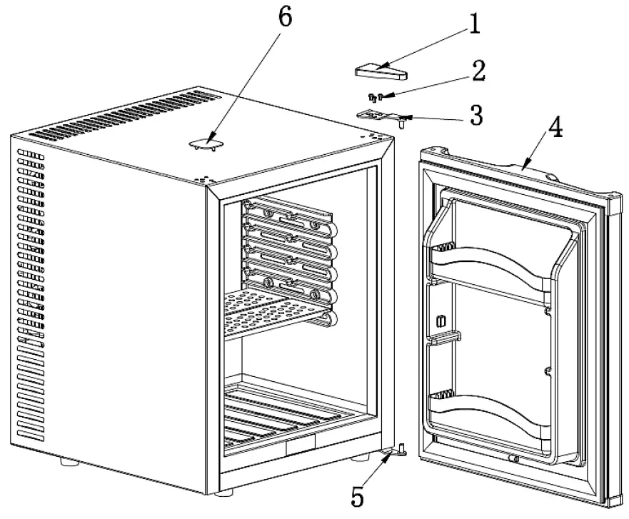 HotelMate MC35E Semi Conductor Fridge 3