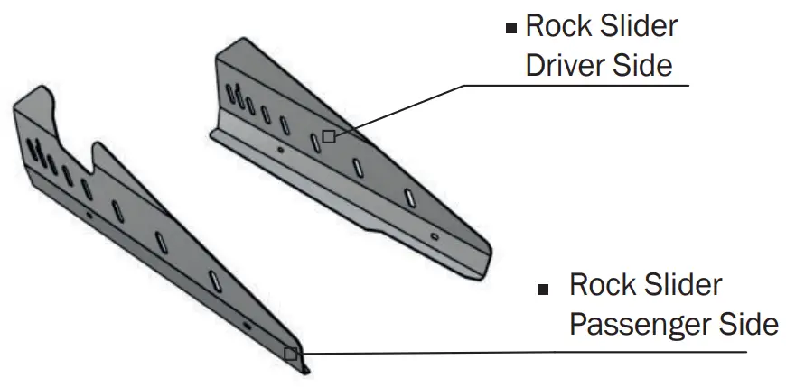 AFX Motorsports SKI126-A Aluminum Rock Sliders - fig 1