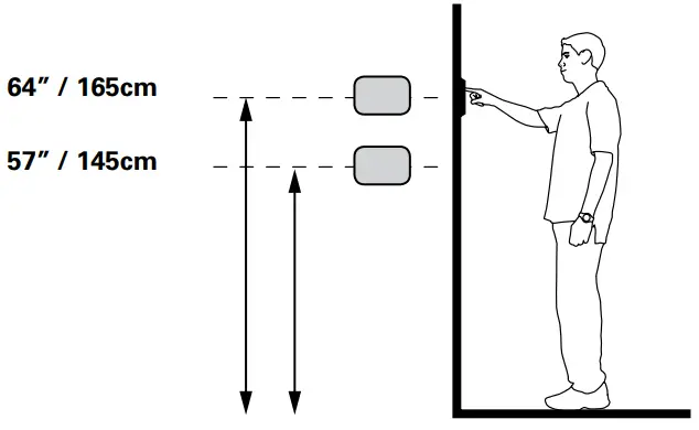 COOPER Lighting Solutions TSE80 B NA 8 Inch LCD Color Touchscreen - Scale