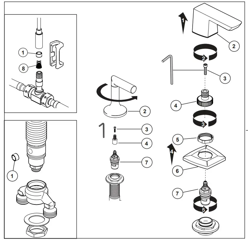 BRIZO 107360 Two Handle Widespread Bathroom Faucets - Maintenance