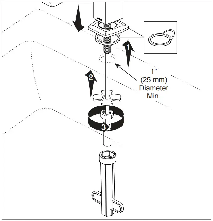 BRIZO 107360 Two Handle Widespread Bathroom Faucets - adhesive backing