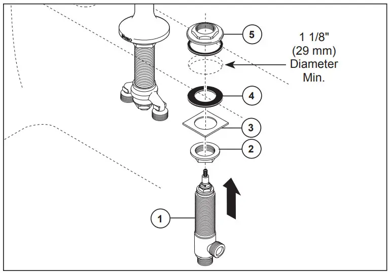 BRIZO 107360 Two Handle Widespread Bathroom Faucets - drilling holes