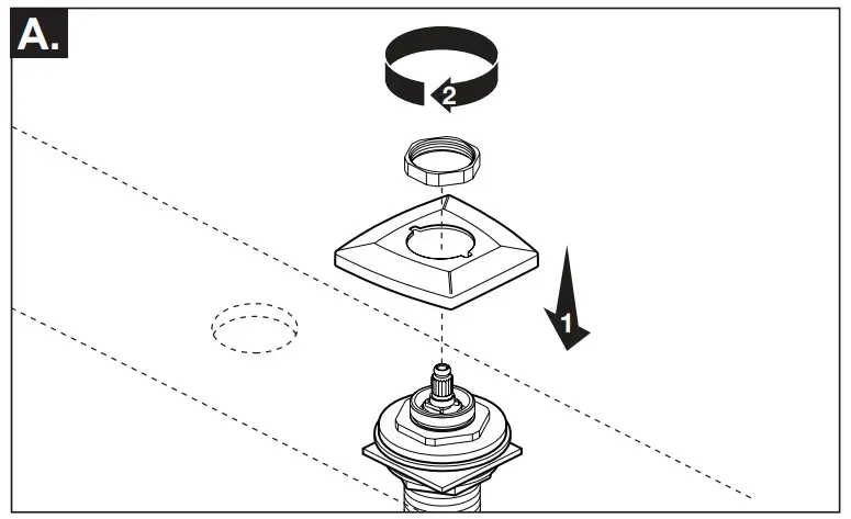 BRIZO 107360 Two Handle Widespread Bathroom Faucets - escutcheons over adapters