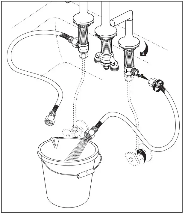 BRIZO 107360 Two Handle Widespread Bathroom Faucets - shank and secure
