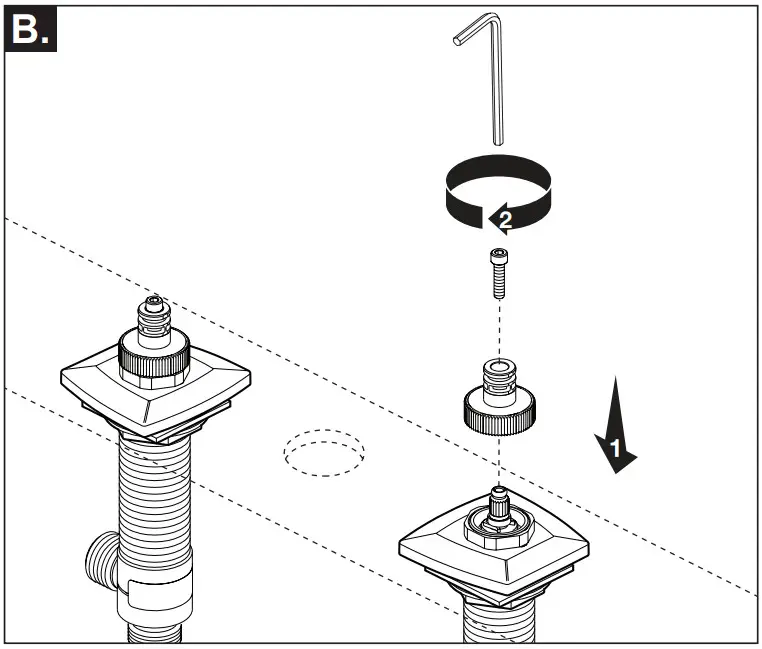 BRIZO 107360 Two Handle Widespread Bathroom Faucets - spline adapters