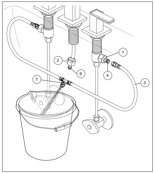 BRIZO 107360 Two Handle Widespread Bathroom Faucets - spout adapter