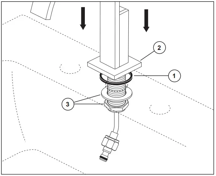BRIZO 107360 Two Handle Widespread Bathroom Faucets - spout escucheon