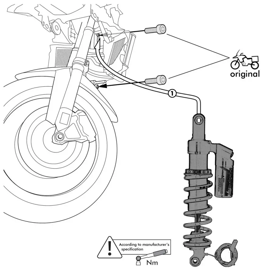TOURATECH BMW R1200 Series Bike Suspension - fig 4