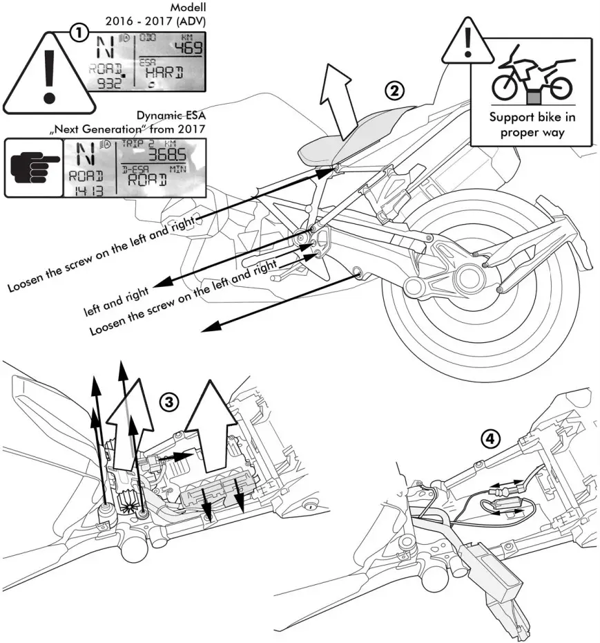 TOURATECH BMW R1200 Series Bike Suspension - fig 6