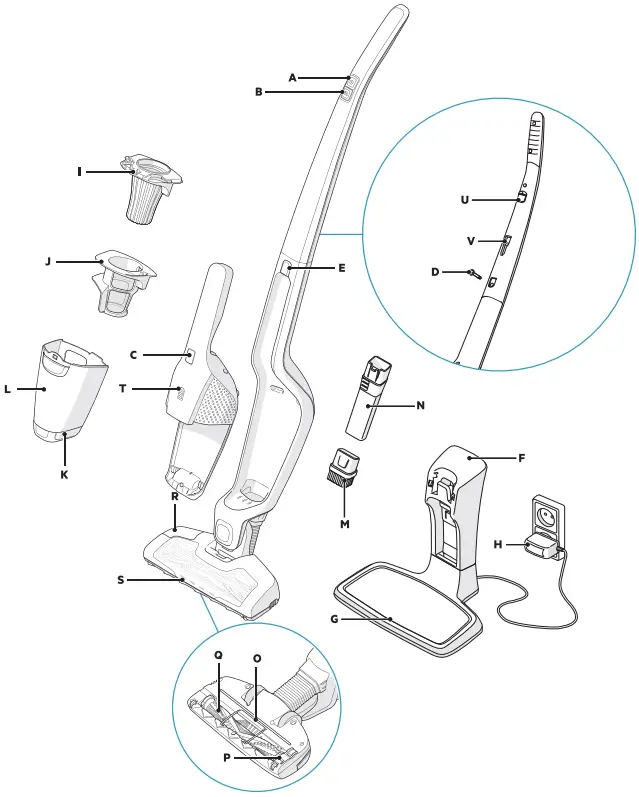 Electrolux EER Series Ergorapido Cordless Vacuum Cleaner A1