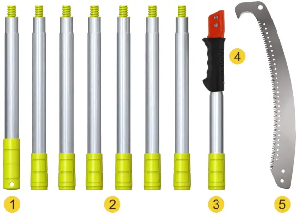 VEVOR MSB43SHSS Extension Pole Saw A1