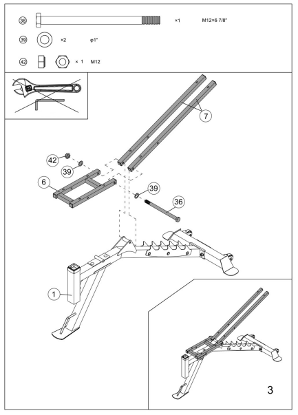 MARCY-SM-7393-Power-Cage-System-with-Adjustable-Weight-Bench-fig-18