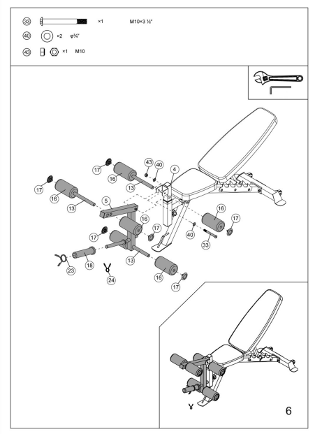 MARCY-SM-7393-Power-Cage-System-with-Adjustable-Weight-Bench-fig-21