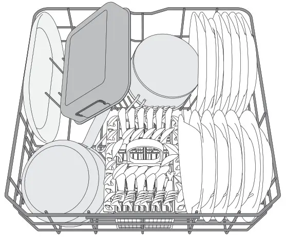 Whirlpool WFE 2B19 X Dishwasher - LOADING THE RACKS 2