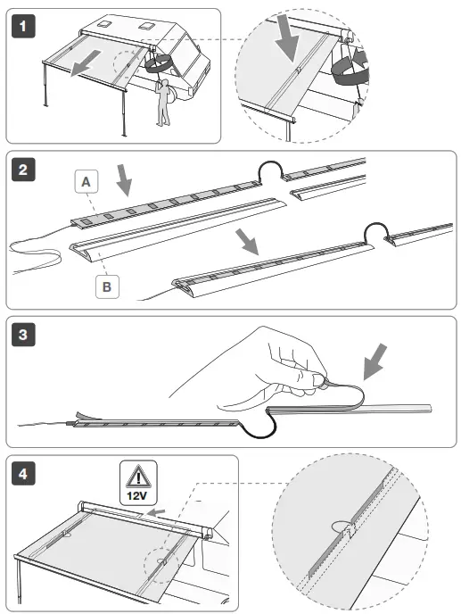 FIAMMA 98655-849 Awning Arms LED Lighting Kit - Figure2