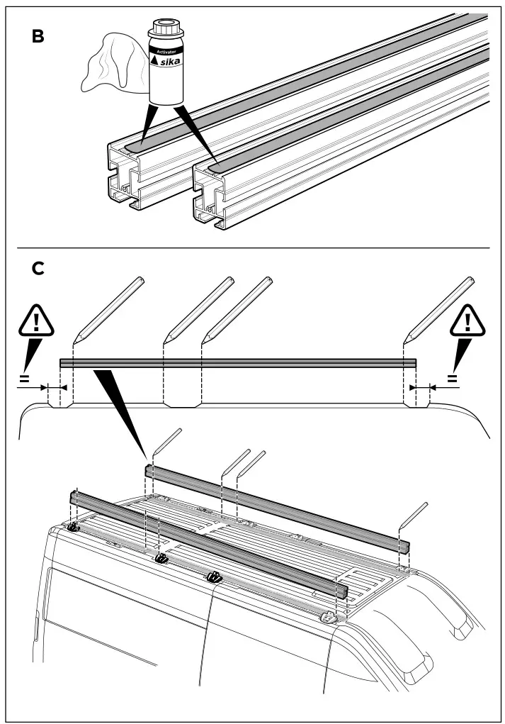 THULE ADR907-01 SmartClamp Roof Rack System Installation 6