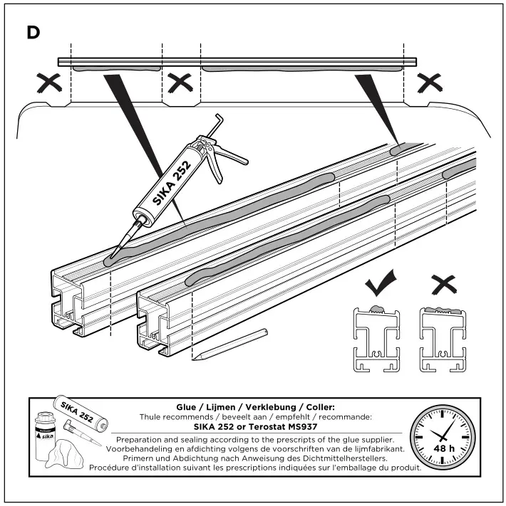 THULE ADR907-01 SmartClamp Roof Rack System Installation 7