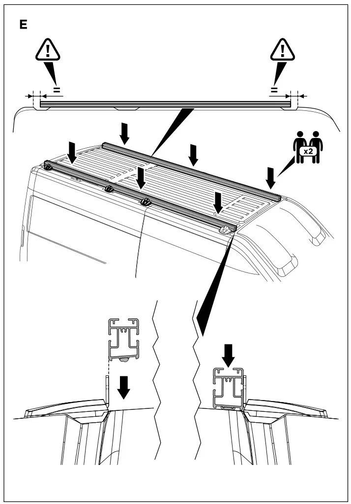 THULE ADR907-01 SmartClamp Roof Rack System Installation 8