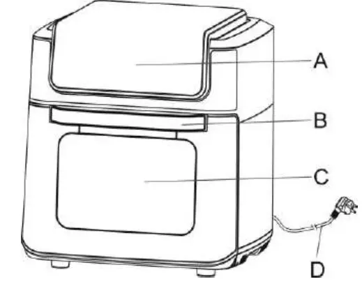 TurboTronic TT-AFO12W Air Fryer Oven-fig-2