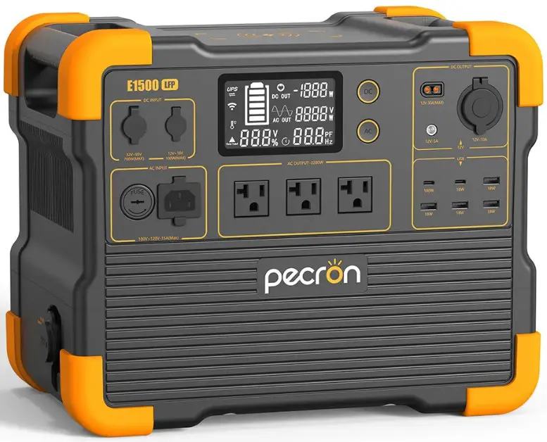 pecron E1500LFP Expandable Power Station 2200W