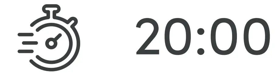 Estimated time for assembly 