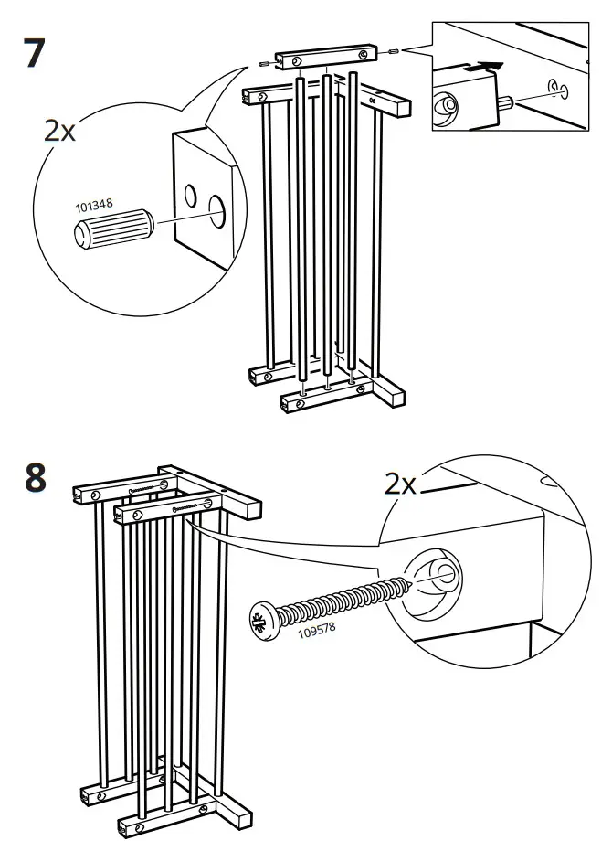 IKEA 002.990.62 TJUSIG Bench with Shoe Storage - Fig 5