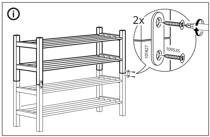 IKEA 002.990.62 TJUSIG Bench with Shoe Storage - Fig 7