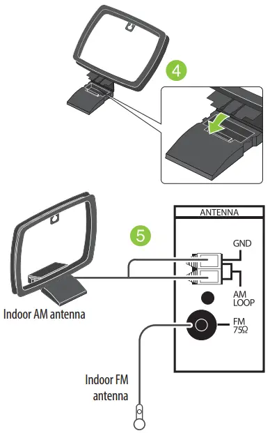 INSIGNIA NS R2001 AM FM Stereo Receiver - Connect devices