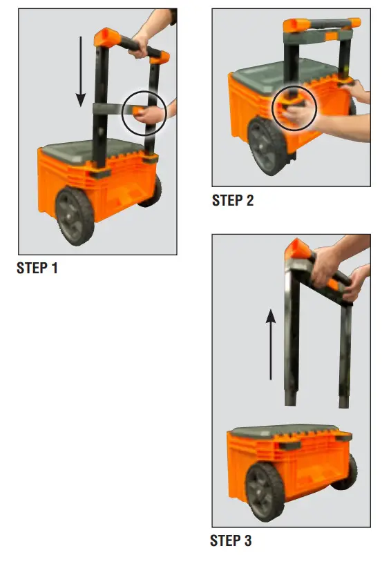 KLEIN TOOLS 54802MB MODbox Rolling Toolbox - step