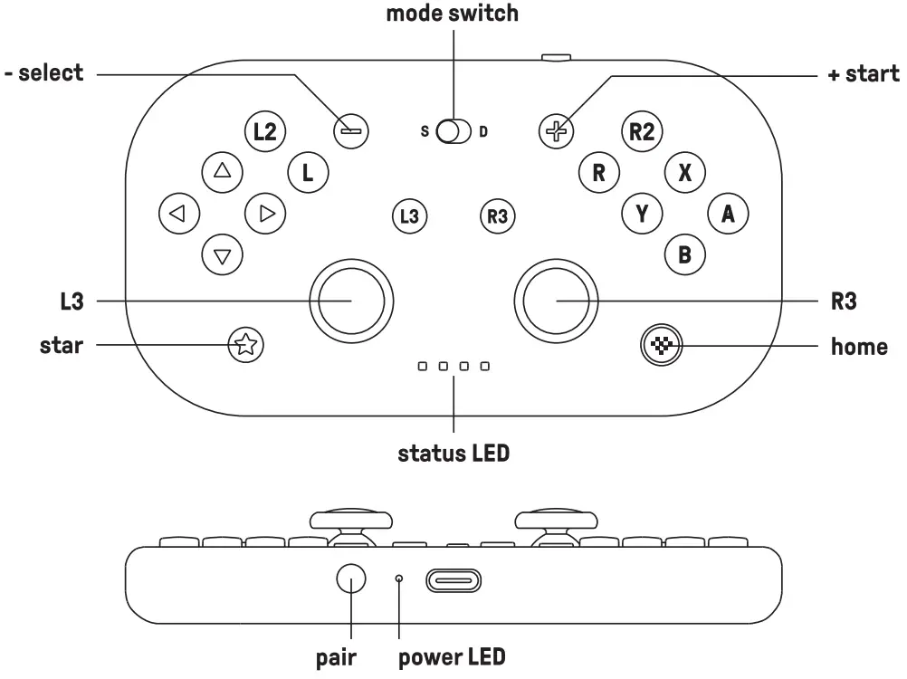 8BitDo LiteSE Bluetooth Gamepad