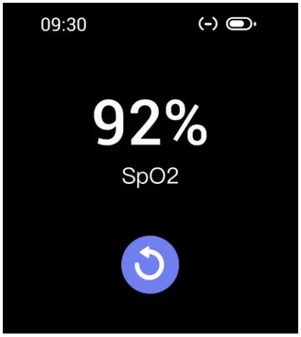 Shenzhen Xingchen Digital Technology Co Limited W11 Smart Watch - Blood oxygen interface