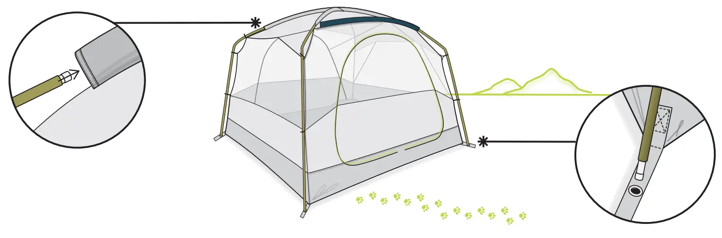 Eureka 2629112 Space Camp 4 Person Tent - fig1