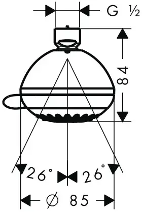 Hansgrohe 28423000 Crometta 85 Shower - Crometta 1