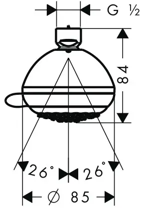 Hansgrohe 28423000 Crometta 85 Shower - Crometta 2