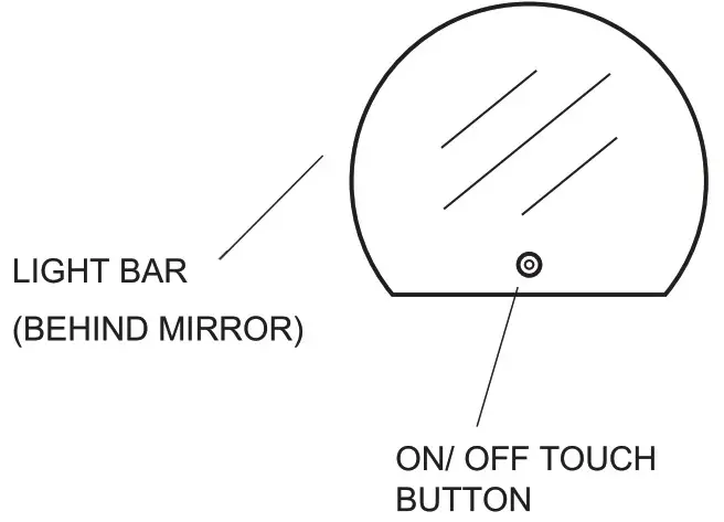 ARA800 Touch Control LED Mirror - PRODUCT OVERVIEW