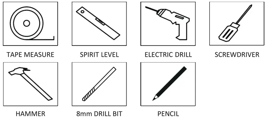 ARA800 Touch Control LED Mirror - TOOLS REQUIRED