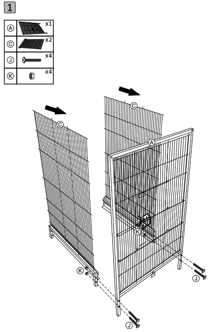 Yaheetech 592364 40 Inch Bird Cage with Wheels - Fig3
