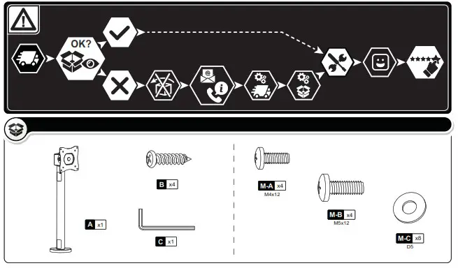 ricoo TS0411 3-29 Inch PC Monitor Mount - fig 5