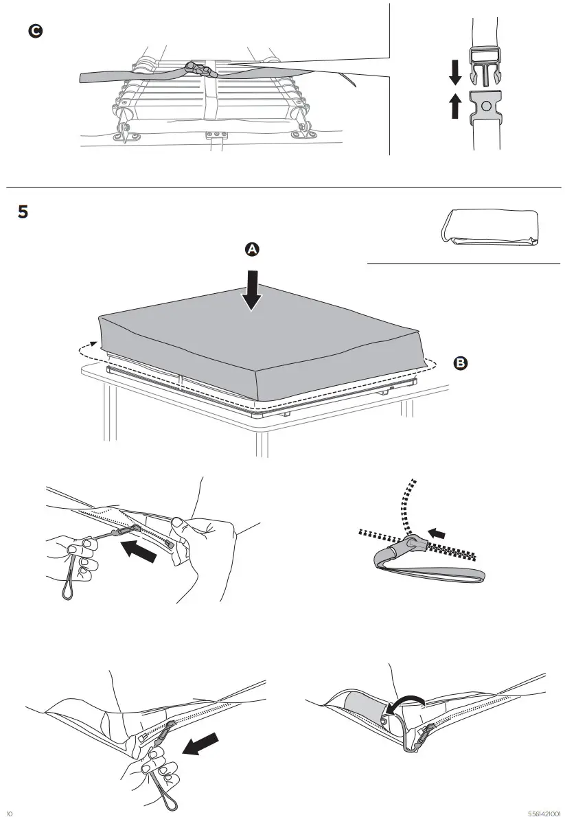 THULE 901010 Roof Mounted Tent for Car - FIGURE 12