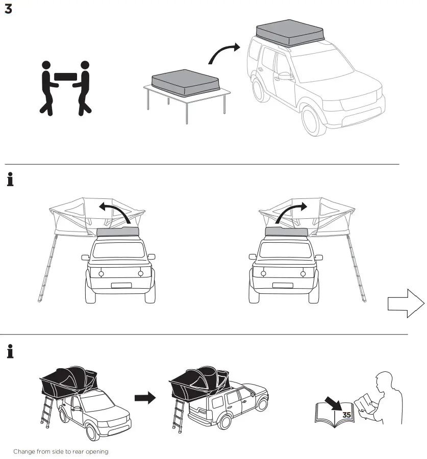 THULE 901010 Roof Mounted Tent for Car - FIGURE 15